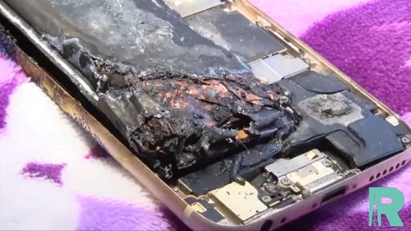 В Сеть выложено видео сгоревшего у 11-летней девочки iPhone 6