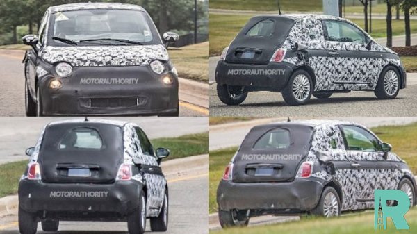 В Интернете появились шпионские фотографии электромобиля Fiat 500e